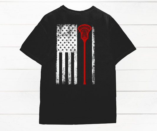 Flag with Lacrosse Stick Shirt